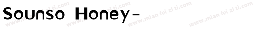 Sounso Honey字体转换